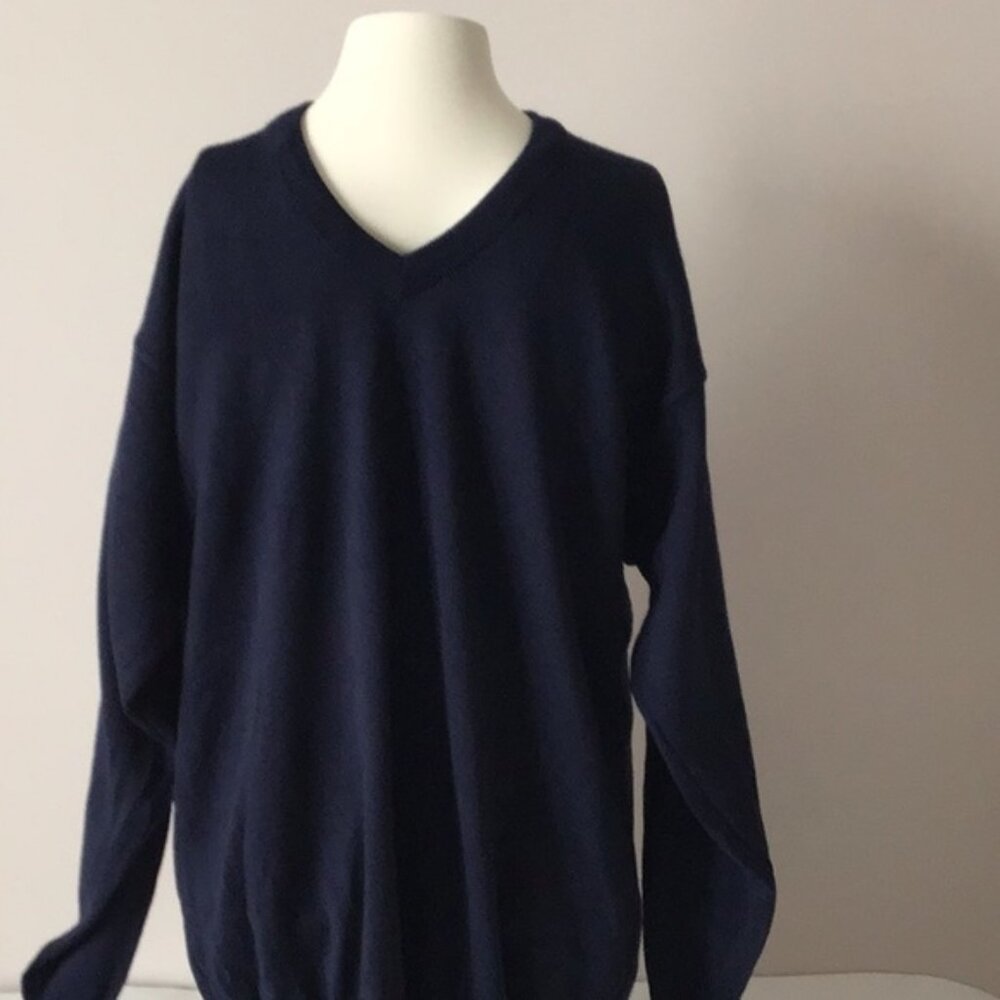 Vintage Monte Carlo Pure Wool V-Neck Sweater